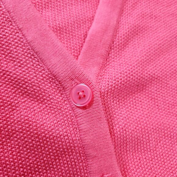 Merona Women's Cardigan Favorite Knit Textured Pink Sweater Size M - Picture 4 of 16